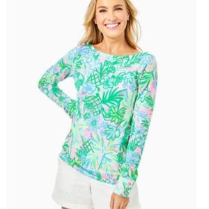 NWT Lilly Pulitzer Aleah Top pelican pink coconut row size small